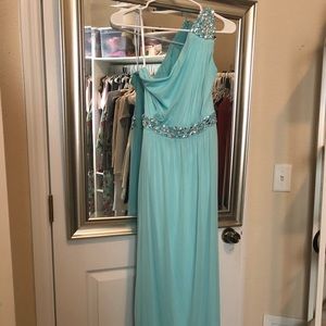 Baby blue special occasions dress / prom dress